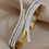 Thumbnail: Sexy Unique Design Gold Color Stainless Steel Bangle Bracelet