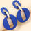 Thumbnail: Chic Royal Blue Acrylic Dangle Earrings 