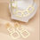 Thumbnail: Glamourous Golden Geometric Square Pendant Necklace and Earrings Set