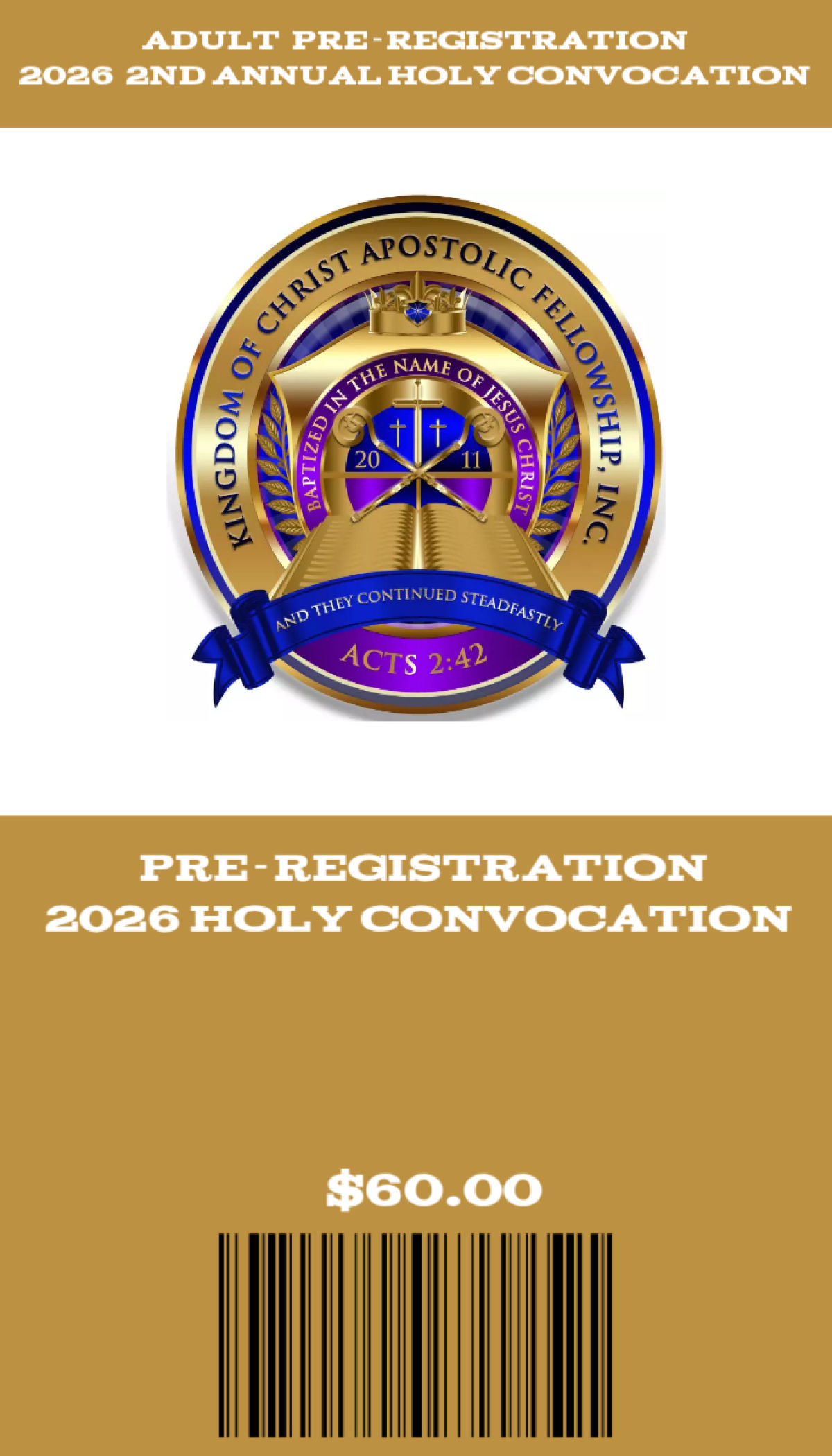 2026 2ND ANNUAL HOLY CONVOCATION