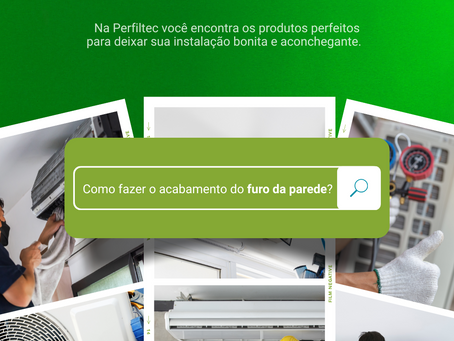Como fazer o acabamento do furo da parede na instalação?