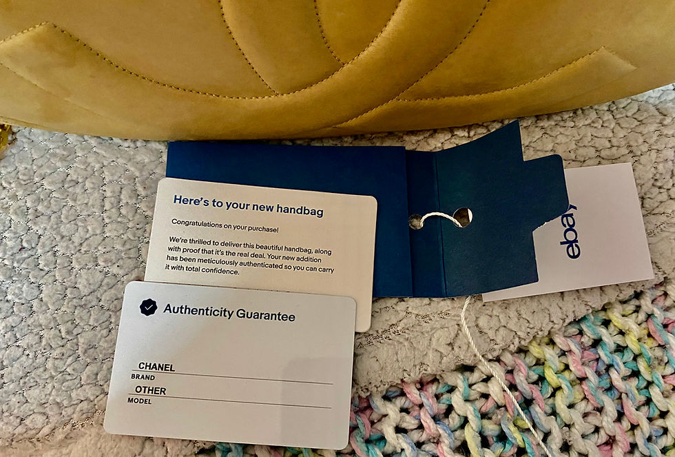Thumbnail: Custom painted Authentic Chanel , lamb skin back bag. Vintage bag.
