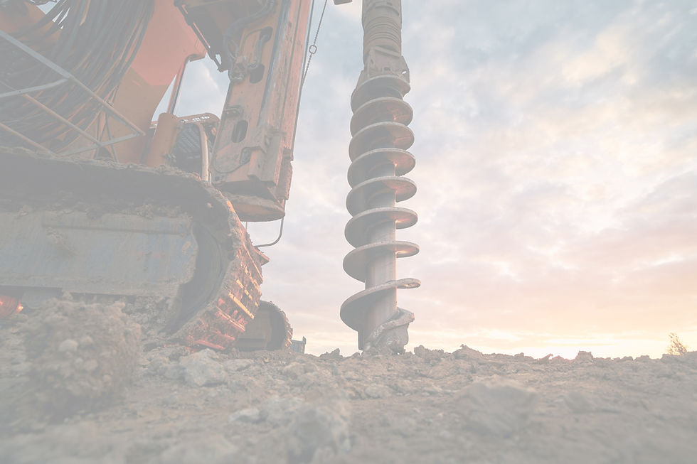 Piling auger and excavator