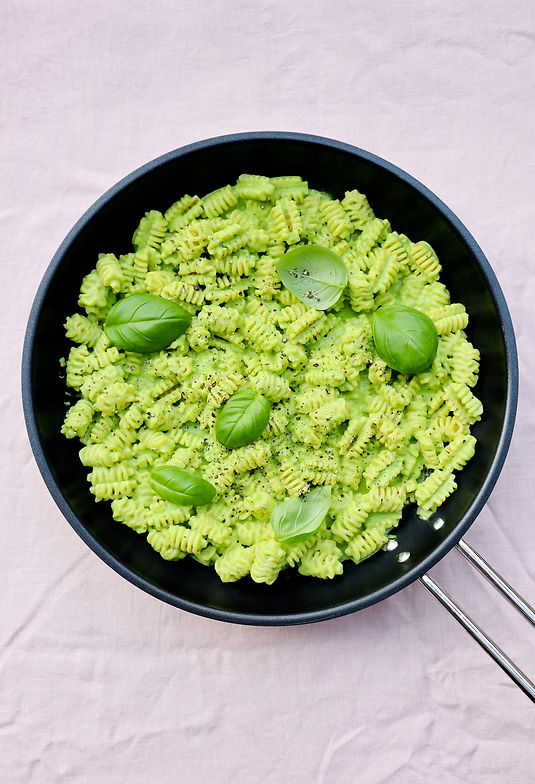 Pasta med ærtecreme og mascarpone