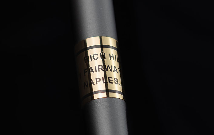 Golf club shaft labels