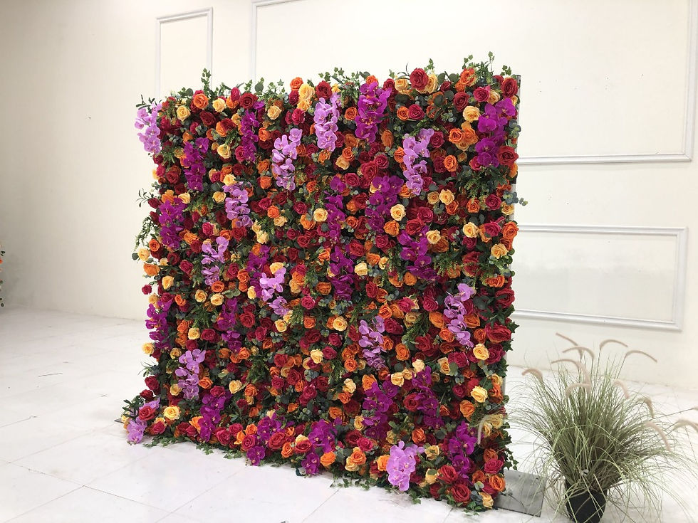 Fiesta Flower Wall 8x8- Rental