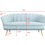 Thumbnail: Light Blue Loveseat- Rental