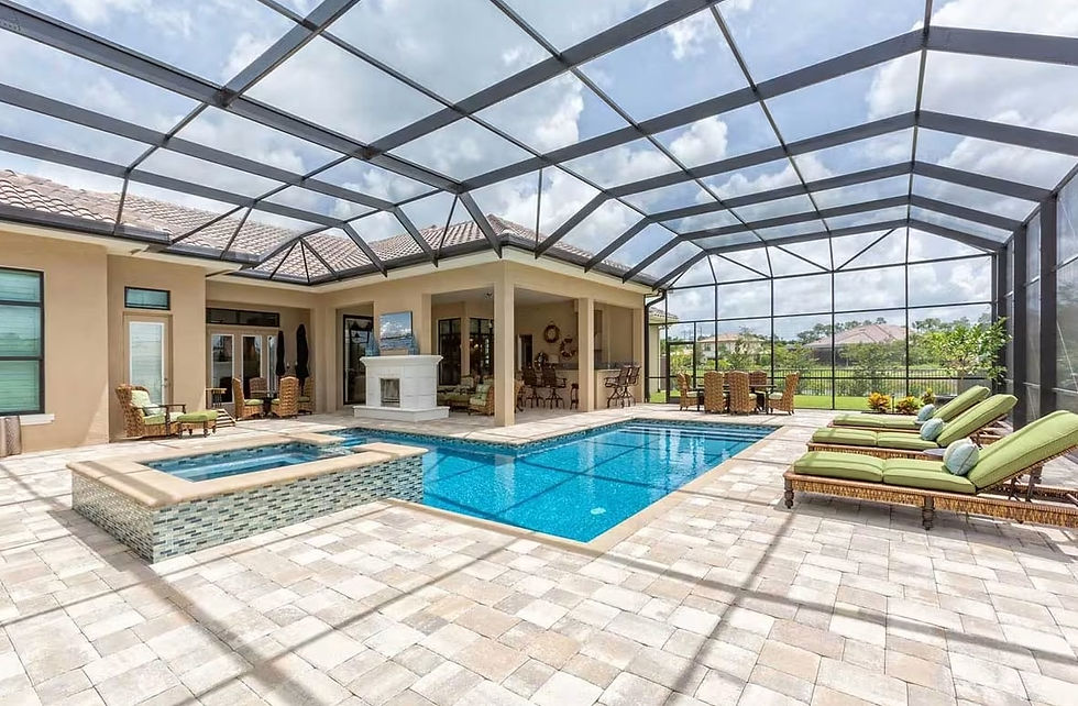 Pool Deck and Cage