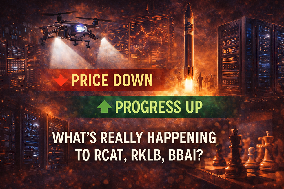 Remember this Play - The Gap Between Price and Progress (RCAT, RKLB, BBAI)
