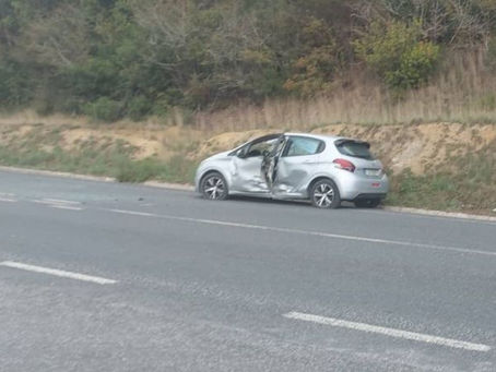 RIO MAIOR: COLISÃO NA CURVA DOS FIGUEIREDOS PROVOCA UM FERIDO 