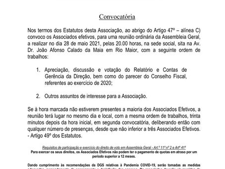 ASSEMBLEIA GERAL DOS BOMBEIROS VOLUNTÁRIOS DE RIO MAIOR