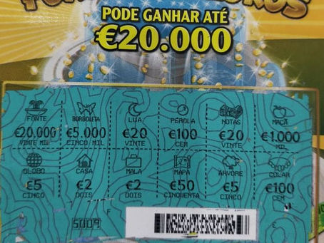 RIO MAIOR: BOUTIQUE DOS JORNAIS VENDE RASPADINHA PREMIADA COM 20 MIL EUROS