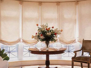 Carol's Roman Shades... a new way to design your windows! Available at Clifton Carpets!