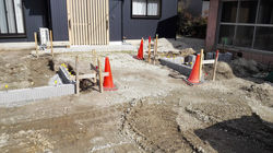 アプローチ施工状況