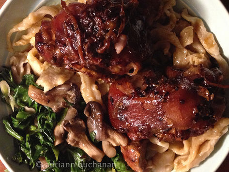 Franken-Noodles and Braised Pork Hocks