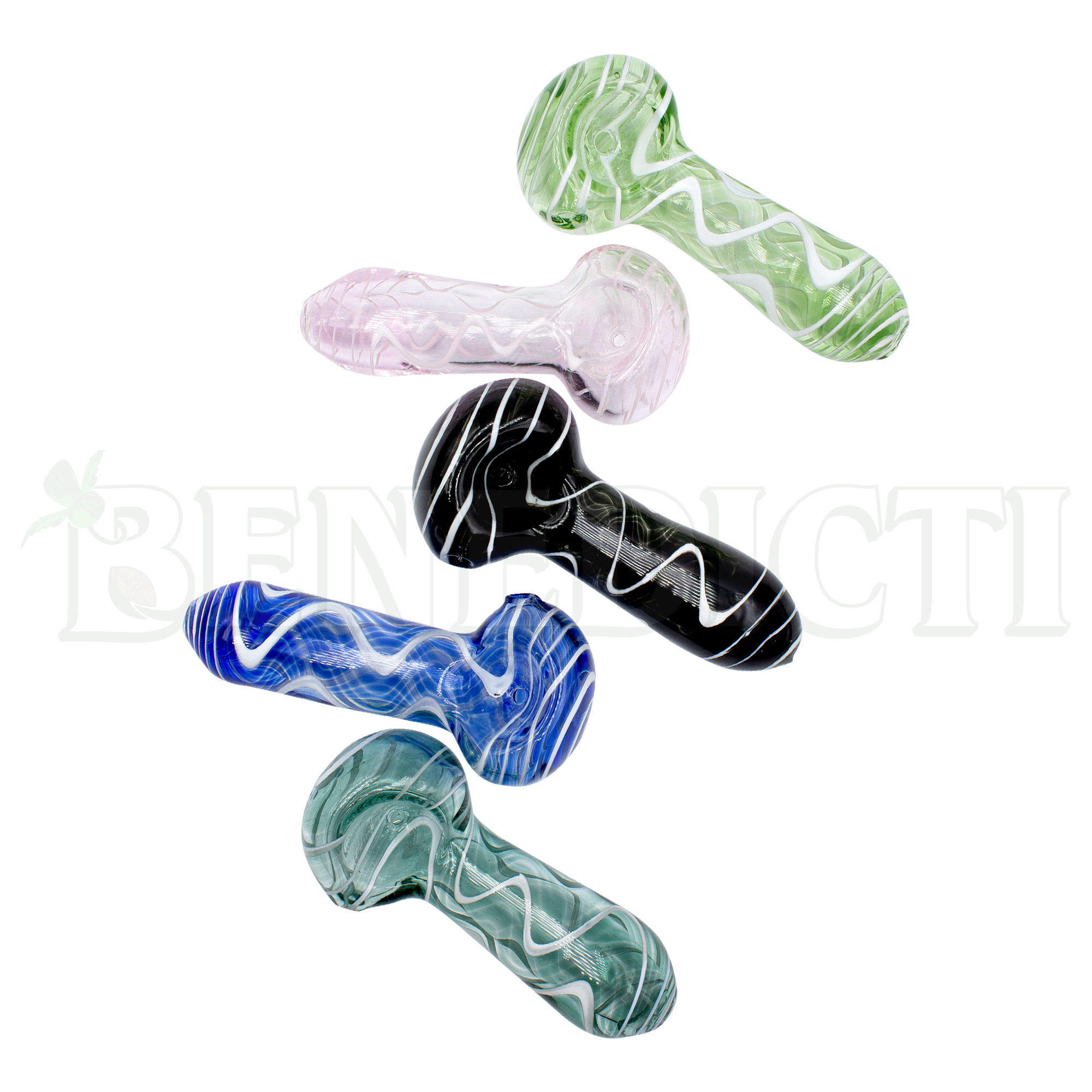 3" Color Tubing ZigZag Swirl Pipe