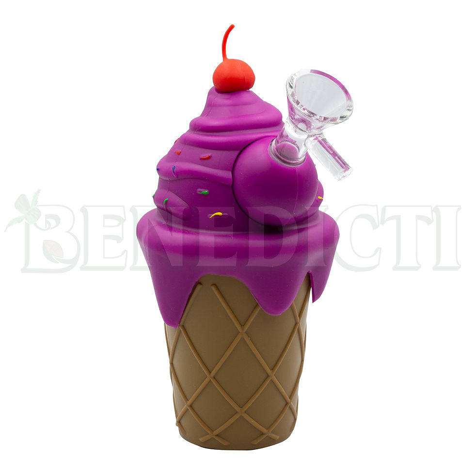 Miniatura: BONG SILICONA CONO BOWL EN VIDRIO