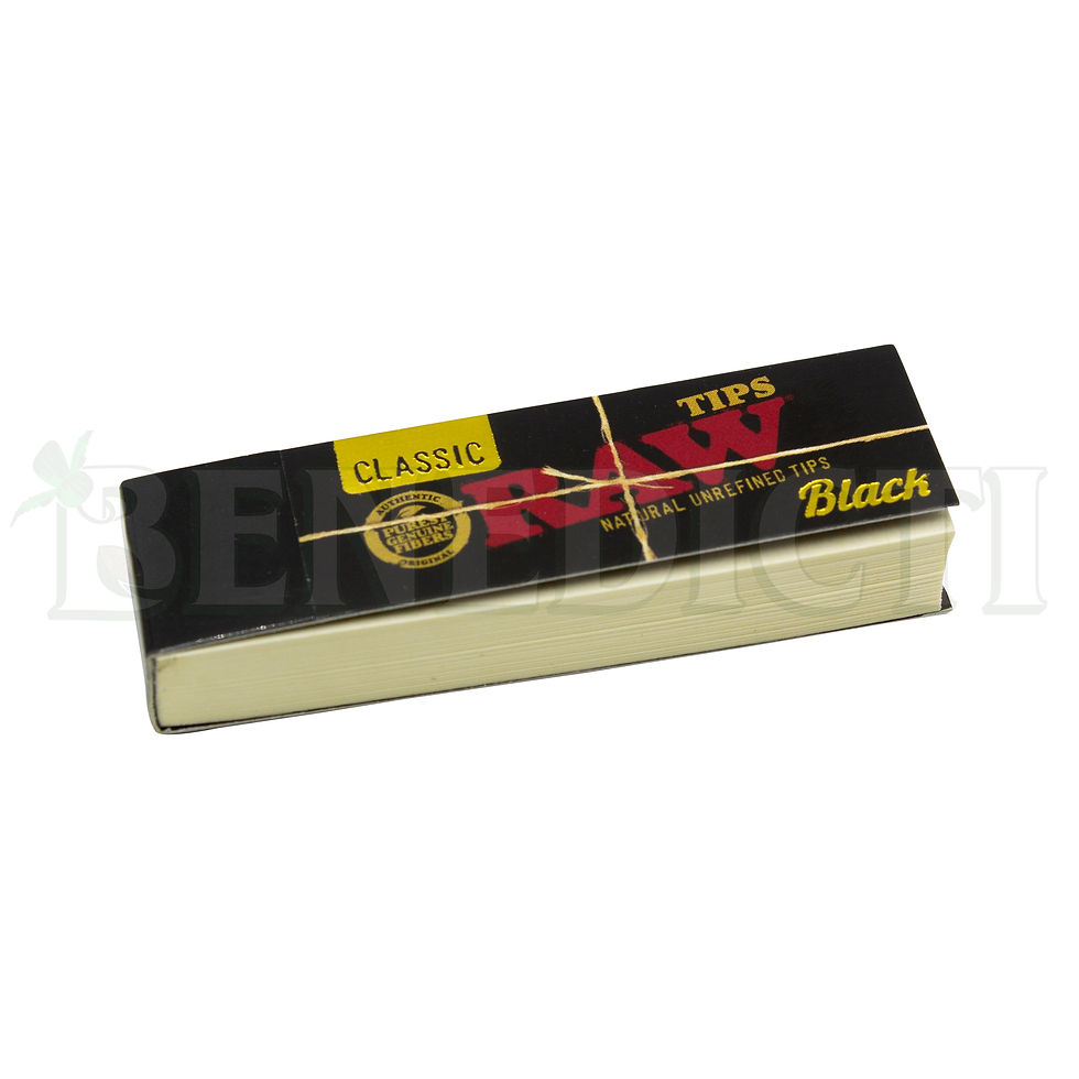 Miniatura: RAW BLACK TIPS:50 TIPS/BOOKLET, 50 BOOKLETS/BOX