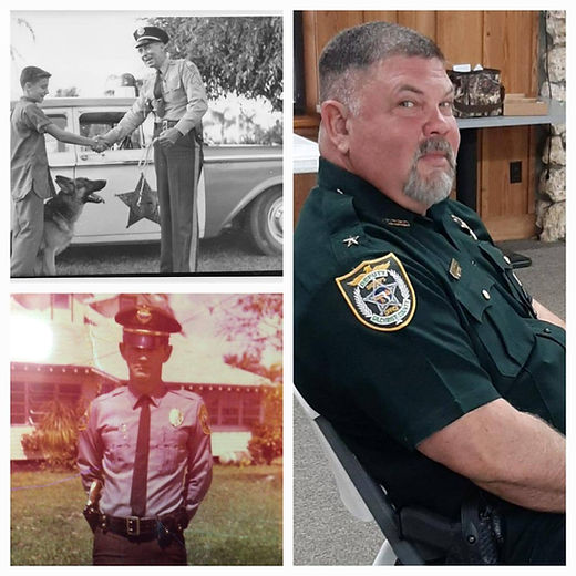 Images of Attorney Robert Willis and his generational family history of law enforcement.