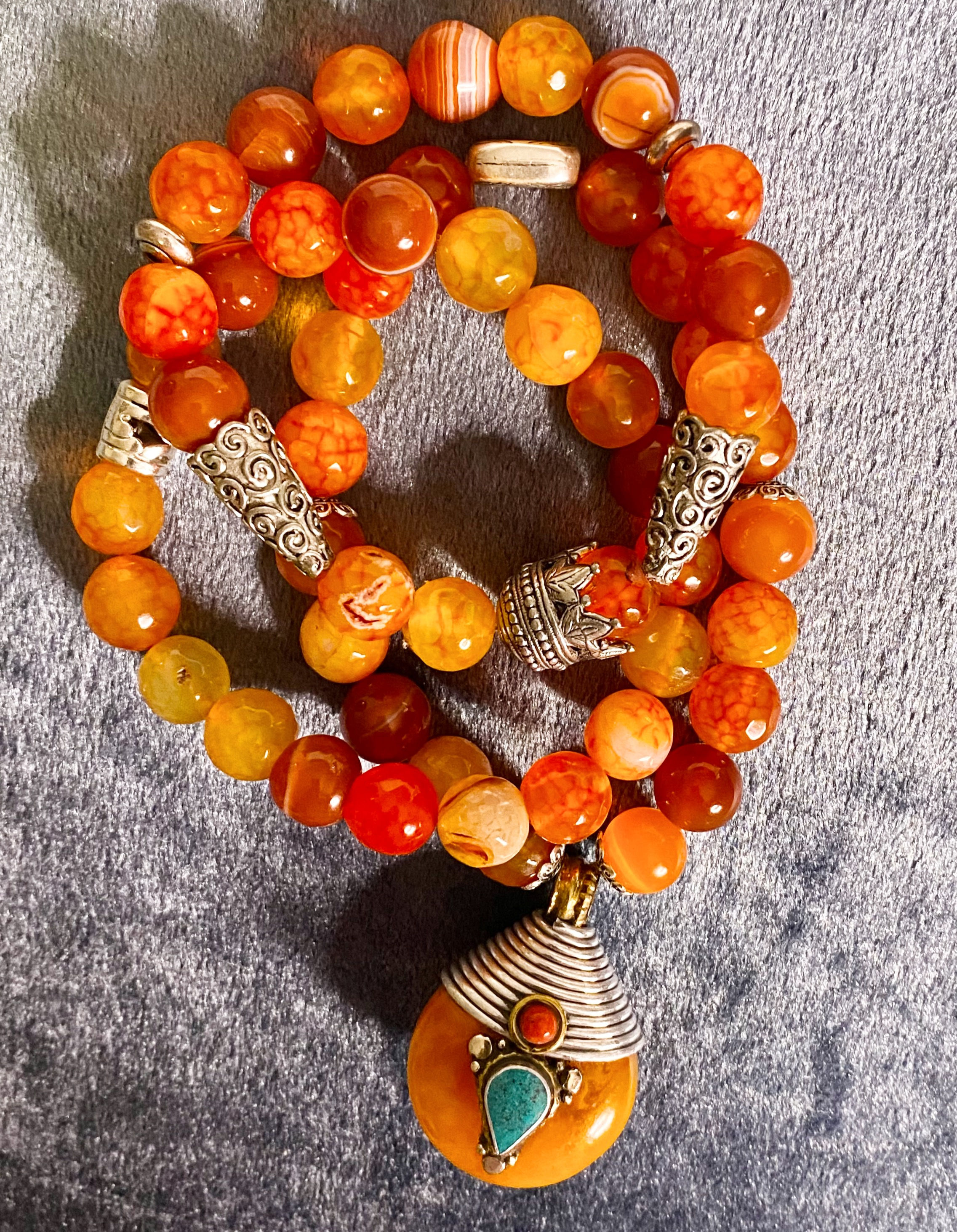 Sunkist Orange mixed Agates