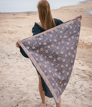 foulard block print indien