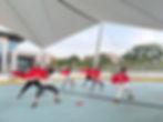 tai chi gongfu fan dance at Tsinghua University Beijing