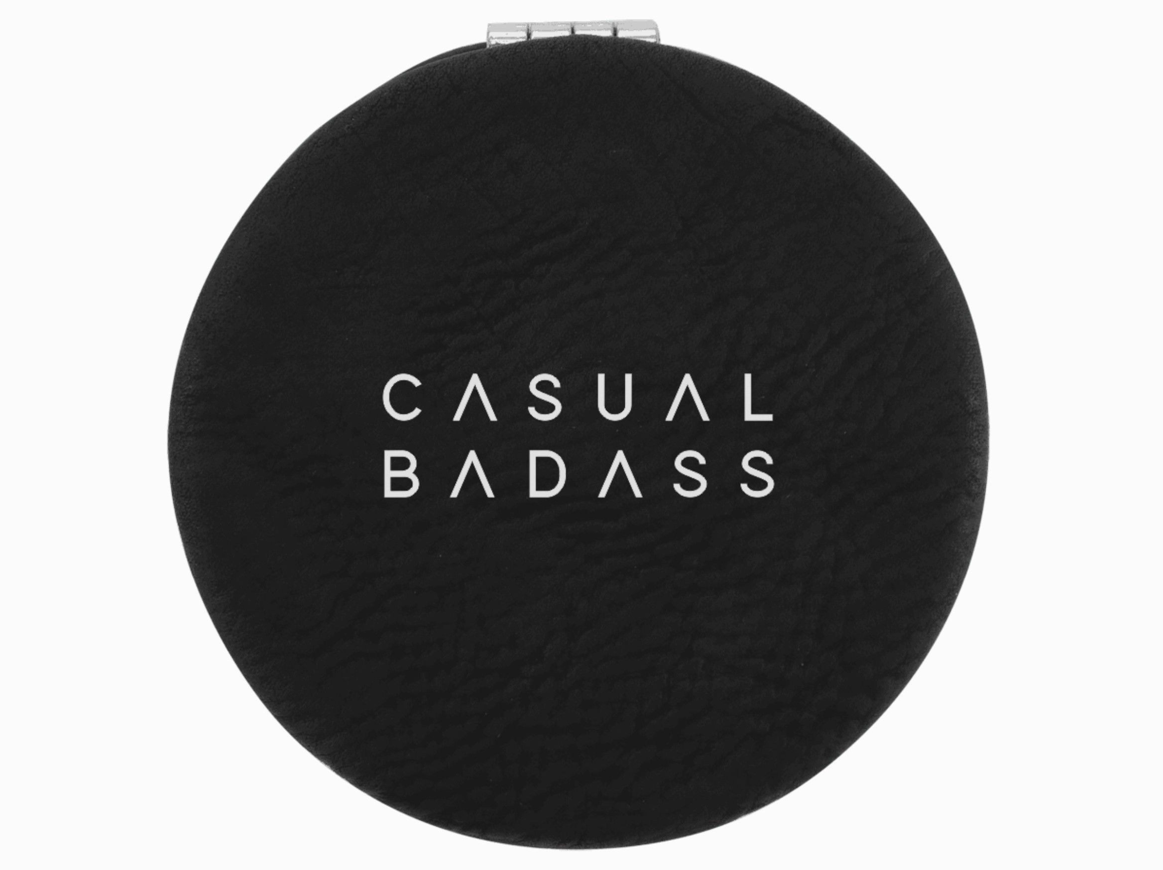 Casual Badass Engraved Leatherette Mirror