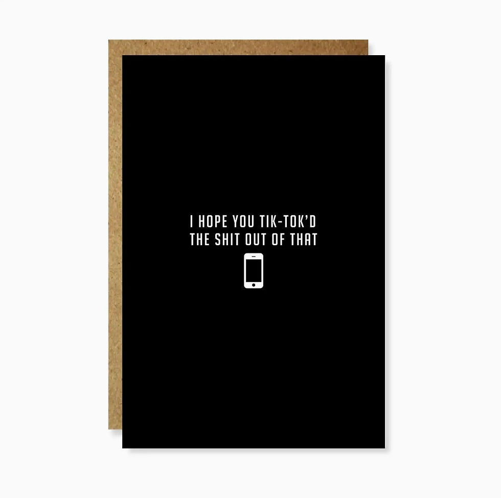 Thumbnail: Tik Tok Greeting Card // Digital-Age Celebration Card