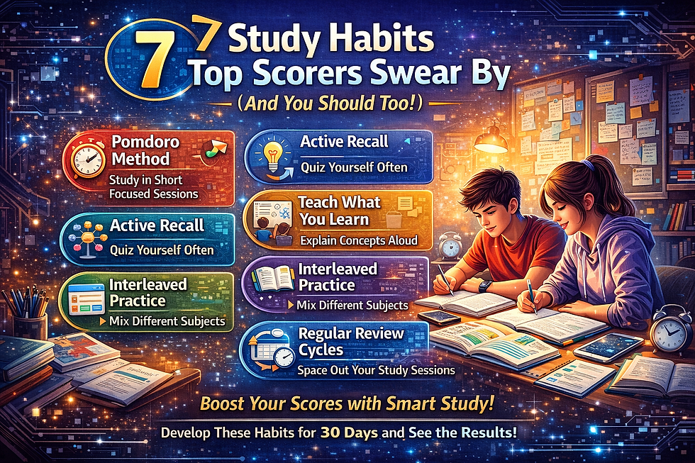 7 Study Habits Top Scorers Swear By (And You Should Too!)