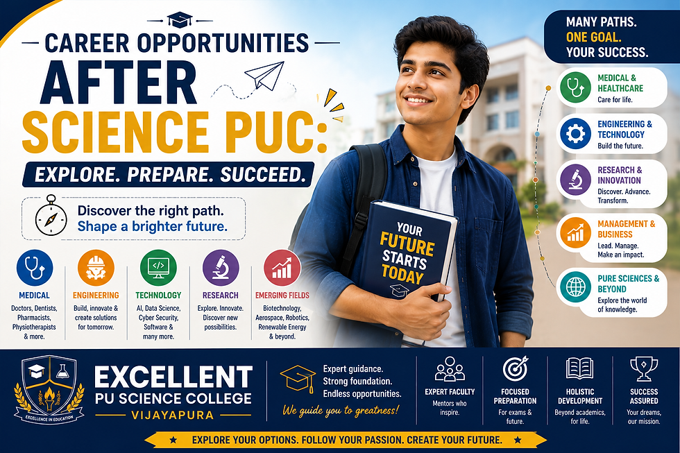 Career Opportunities After Science PUC: Exploring Your Future