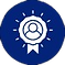 Award badge with person icon
