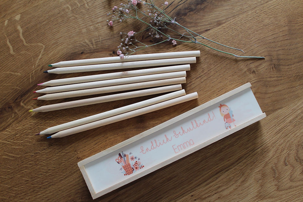 Miniaturbild: Stiftebox aus Holz, personalisiert