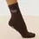 サムネイル： Crew Non Slip Grip Socks - Pilates Club Brown