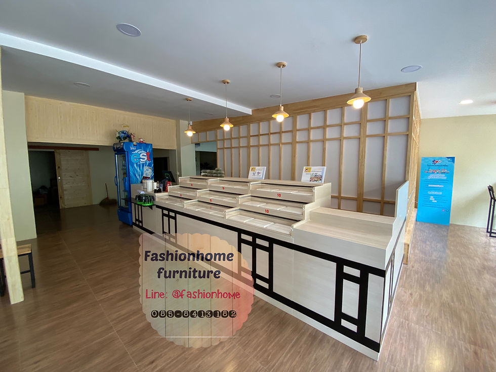 ภาพขนาดย่อ: เคาน์เตอร์ซูชิ งานตกแต่งร้านซูชิ