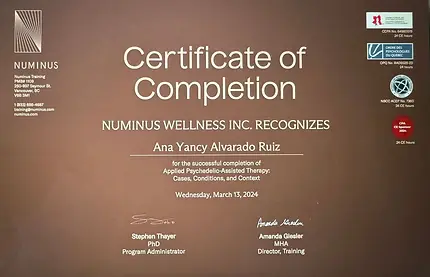Certified Ana Psychedelic Assisted Therapy