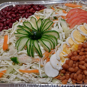 Nigerian style salad tray : $30 -$60. pick your size