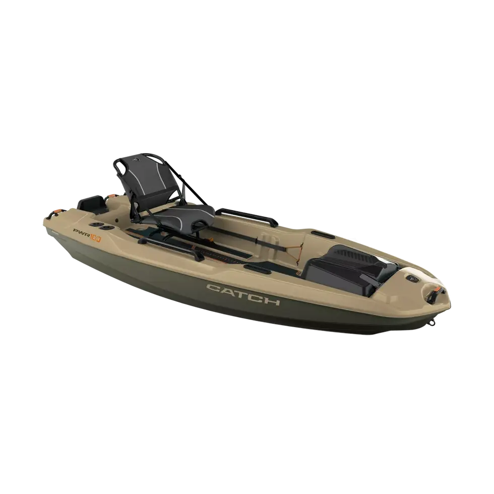 Pelican: Catch PWR 100 Fishing Kayak: Light Khaki