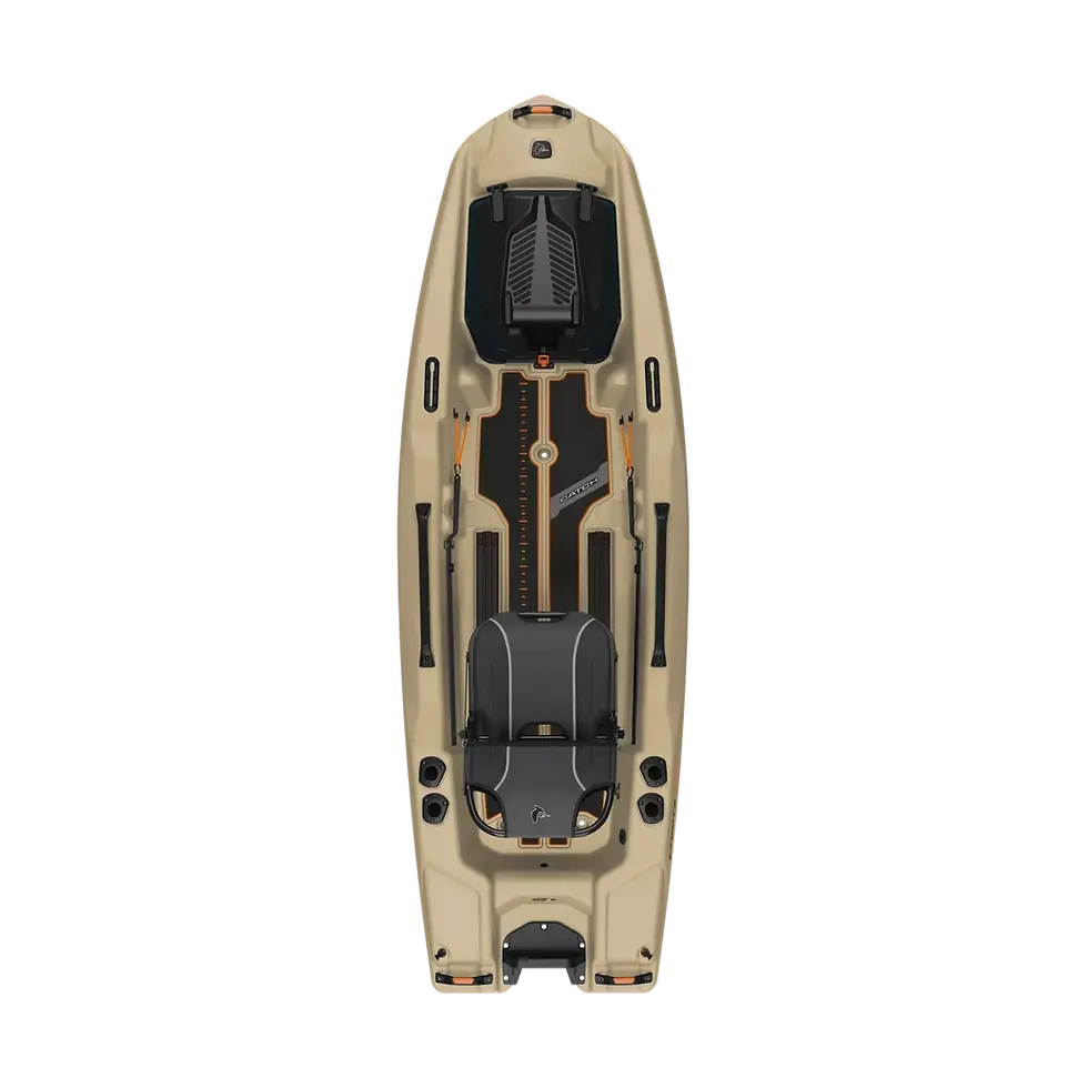 Pelican: Catch PWR 100 Fishing Kayak: Light Khaki