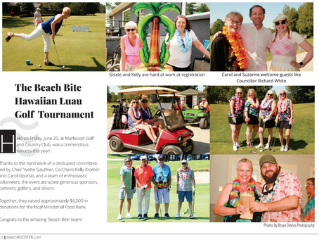 Beach Booster article about the tournament