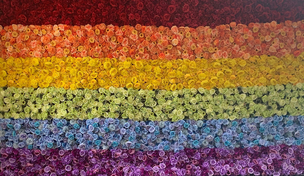 Thumbnail: Pride Flower Wall, Pride FlowerWall, Rainbow Flower Wall, Rainbow FlowerWall, Rainbow Wall, GAY Wall, Bright FlowerWall,