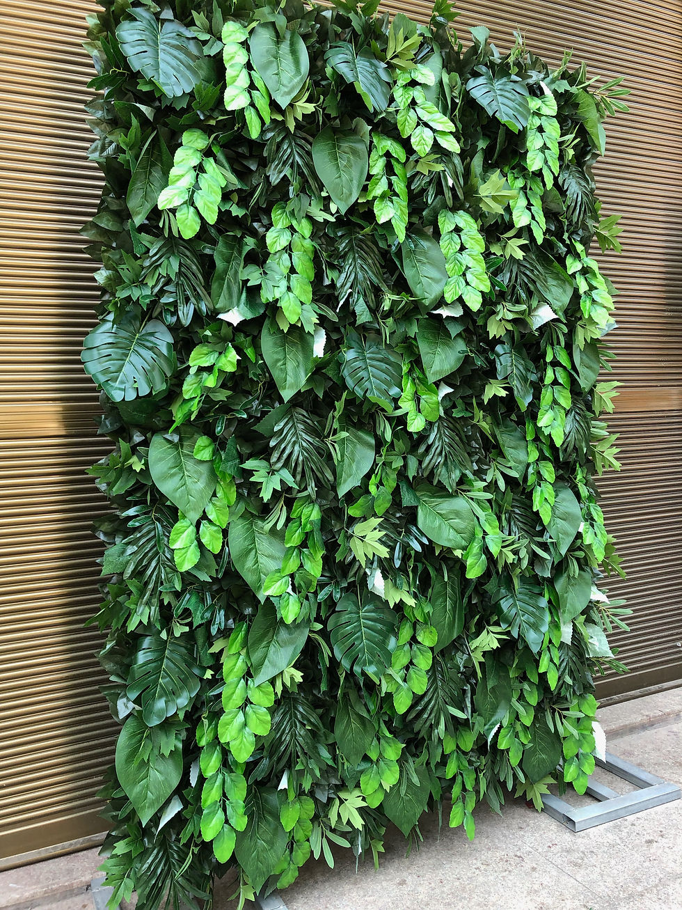 Thumbnail: tropical flower wall, green flower wall, foliage wall, grass wall, flower wall