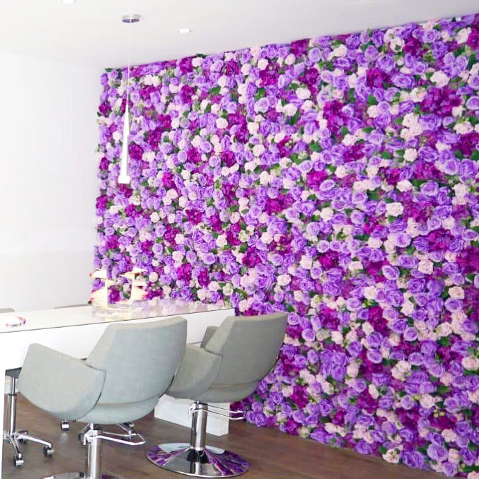 Thumbnail: plum flower wall, purple flower wall, lilac flower wall, violet flower wall,