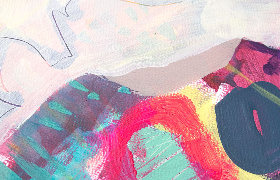 Thumbnail: Rocky Outcrop Acrylic Painting by Suzie Cumming