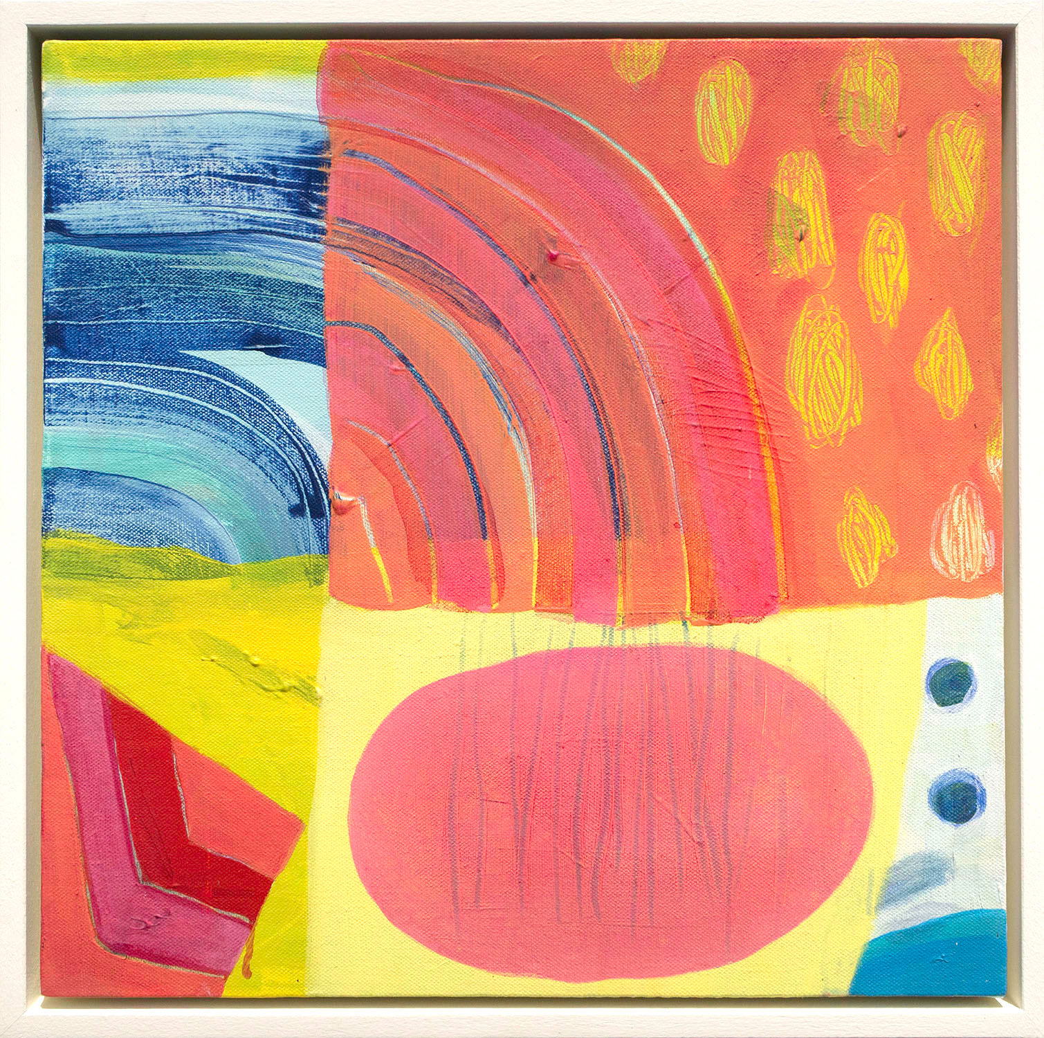 Pink Globe Acrylic Painting by Suzie Cumming