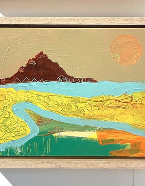 Mounts Bay Acrylic Painting