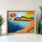 Constantine Bay Abstract Painting by Suzie Cumming