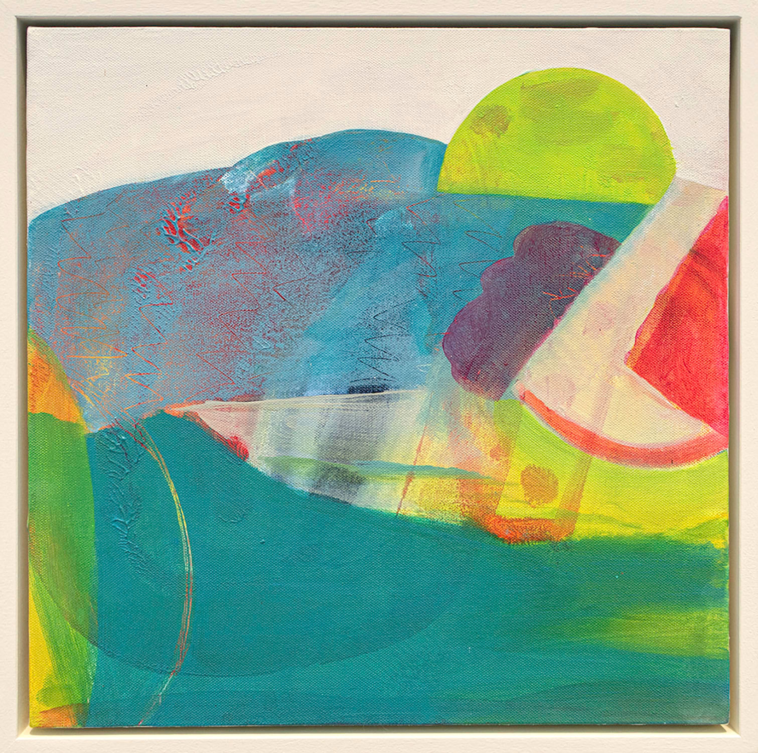 The Sun is Rising Abstract Landscape Painting by Suzie Cumming