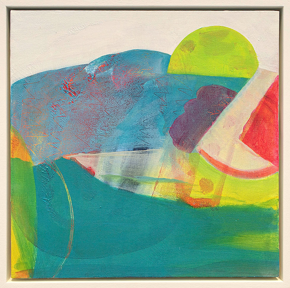 The Sun is Rising Abstract Landscape Painting by Suzie Cumming