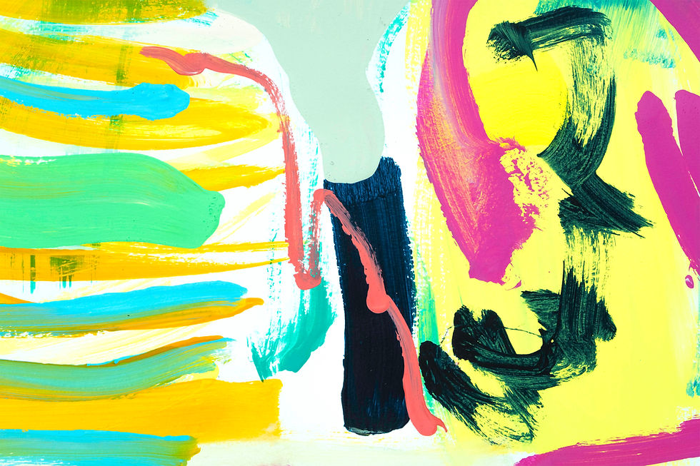 Thumbnail: Beach Front acrylic abstract painting by Suzie Cumming
