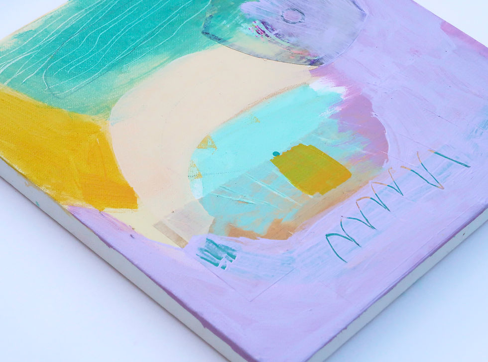 Thumbnail: cove painting on canvas by suzie cumming